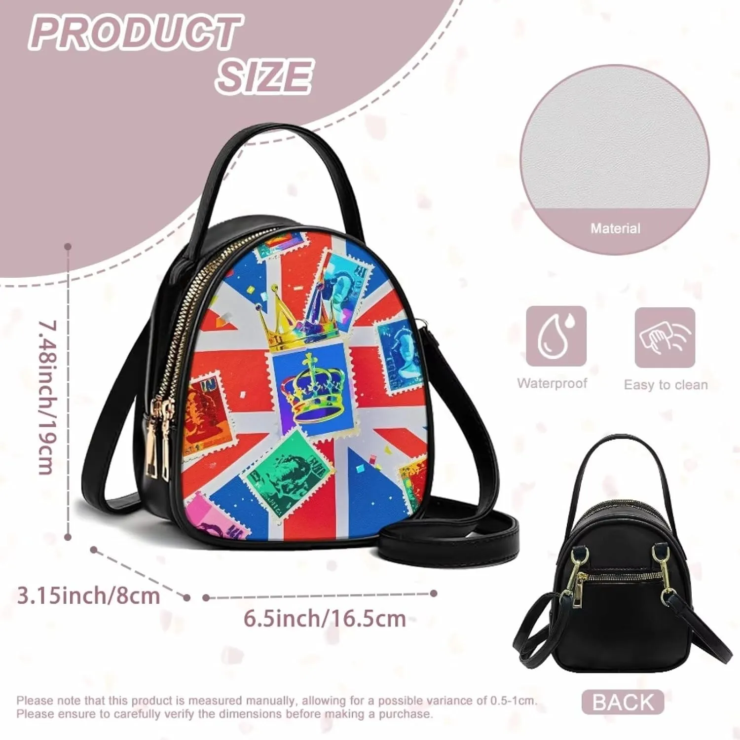 Small Crossbody Phone Bag for Women PU Leather Cross Body Purses, Small Messenger Handbag Wallet for Travel Casual