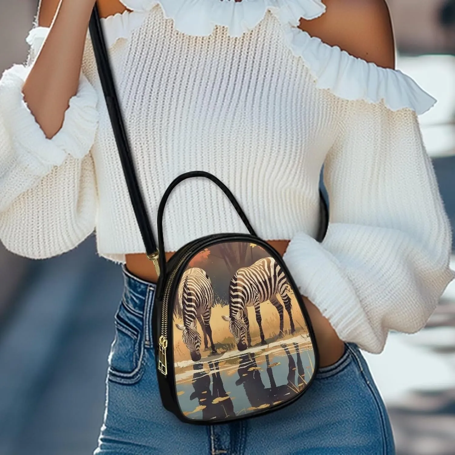 Small Crossbody Phone Bag for Women PU Leather Cross Body Purses, Small Messenger Handbag Wallet for Travel Casual