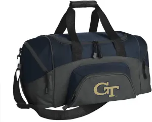 SMALL Georgia Tech Gym Bag Deluxe GT Yellow Jackets Travel Duffel Bag