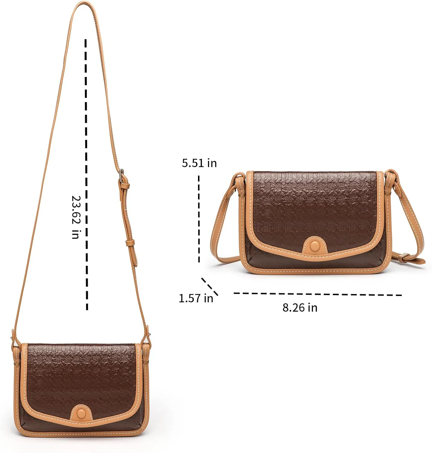 Small Jean Demi Purse Denim Crossbody Bags for Women Denim Handbag Cross Body Shoulder Bags Design for Woman