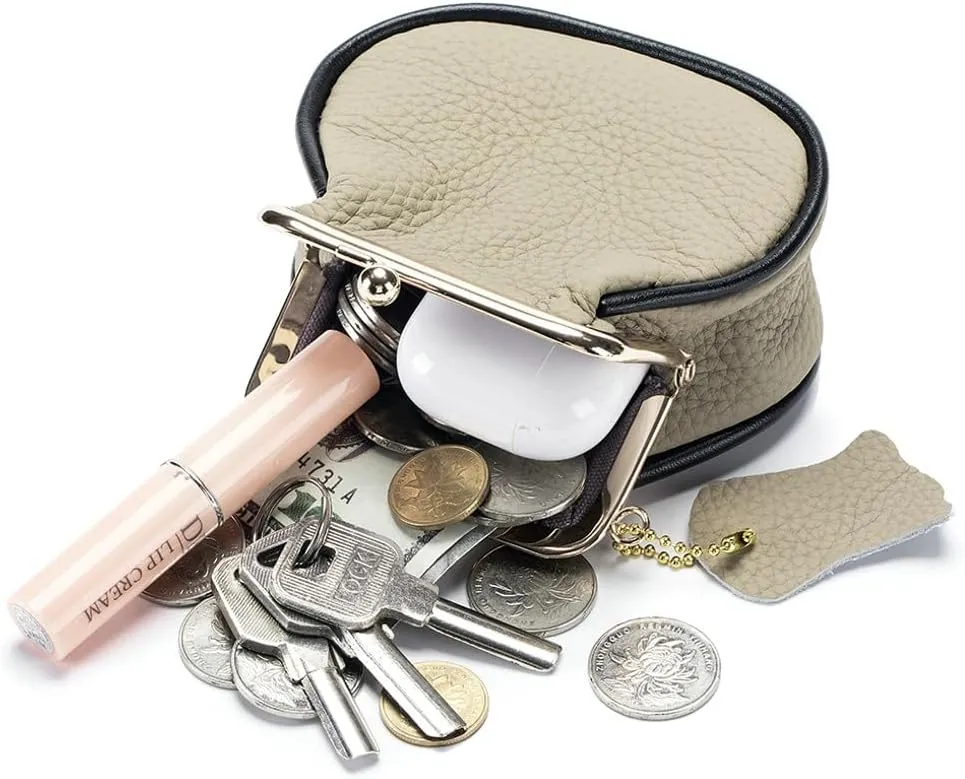 Small Kiss Lock Coin Change Purse Women Cute PU Leather RFID Wallets Crossbody Purses Kiss Clasp Wallet Cross Body Bag