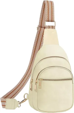 Small Leather Sling Bags for Women Fashion Crossbody Backpack Purse Sling Crossbody Bgas