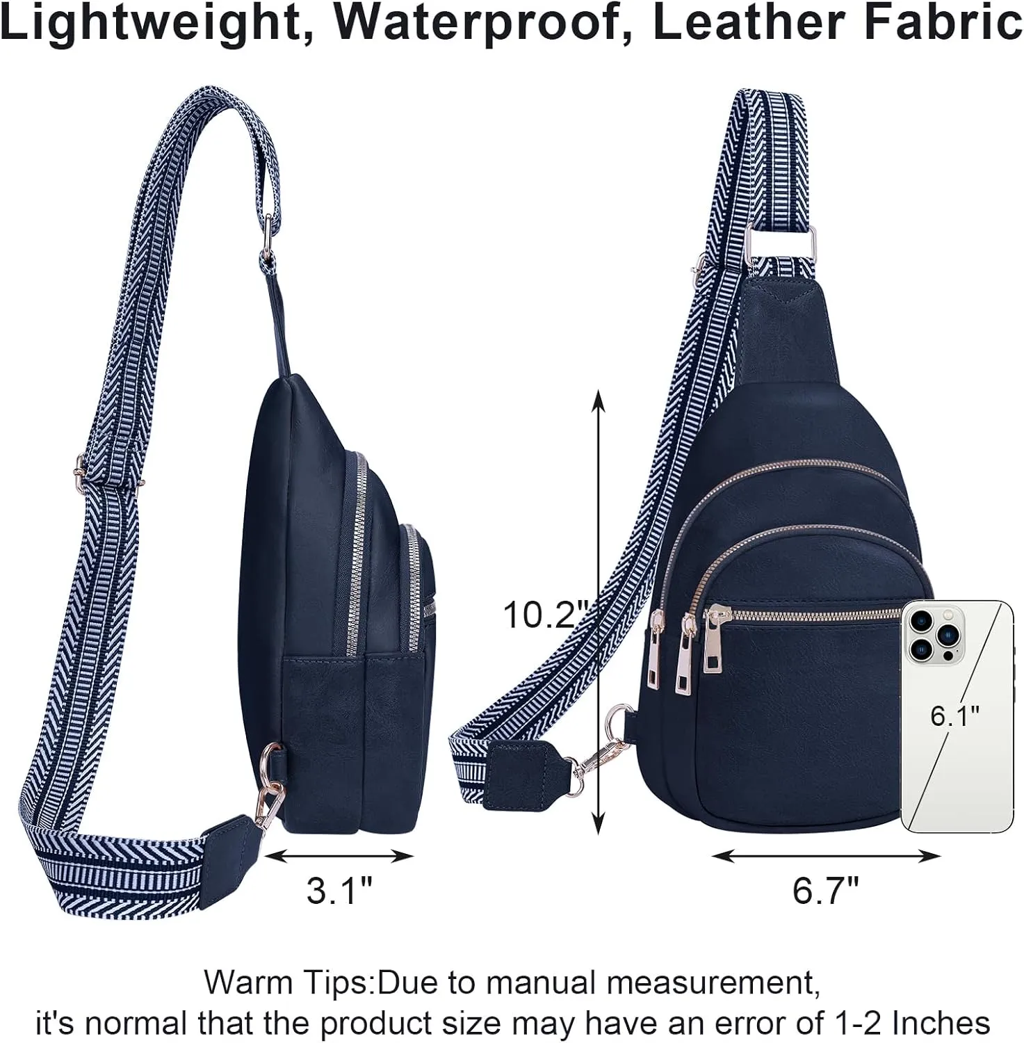 Small Leather Sling Bags for Women Fashion Crossbody Backpack Purse Sling Crossbody Bgas