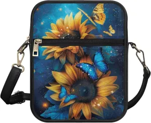 Small Messenger Bag with Adjustable Strap for Women Travel Hiking