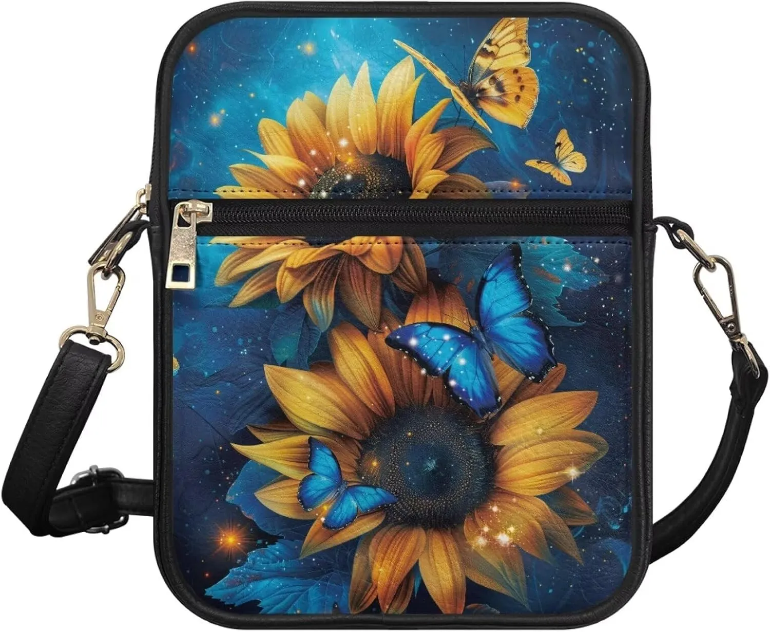 Small Messenger Bag with Adjustable Strap for Women Travel Hiking