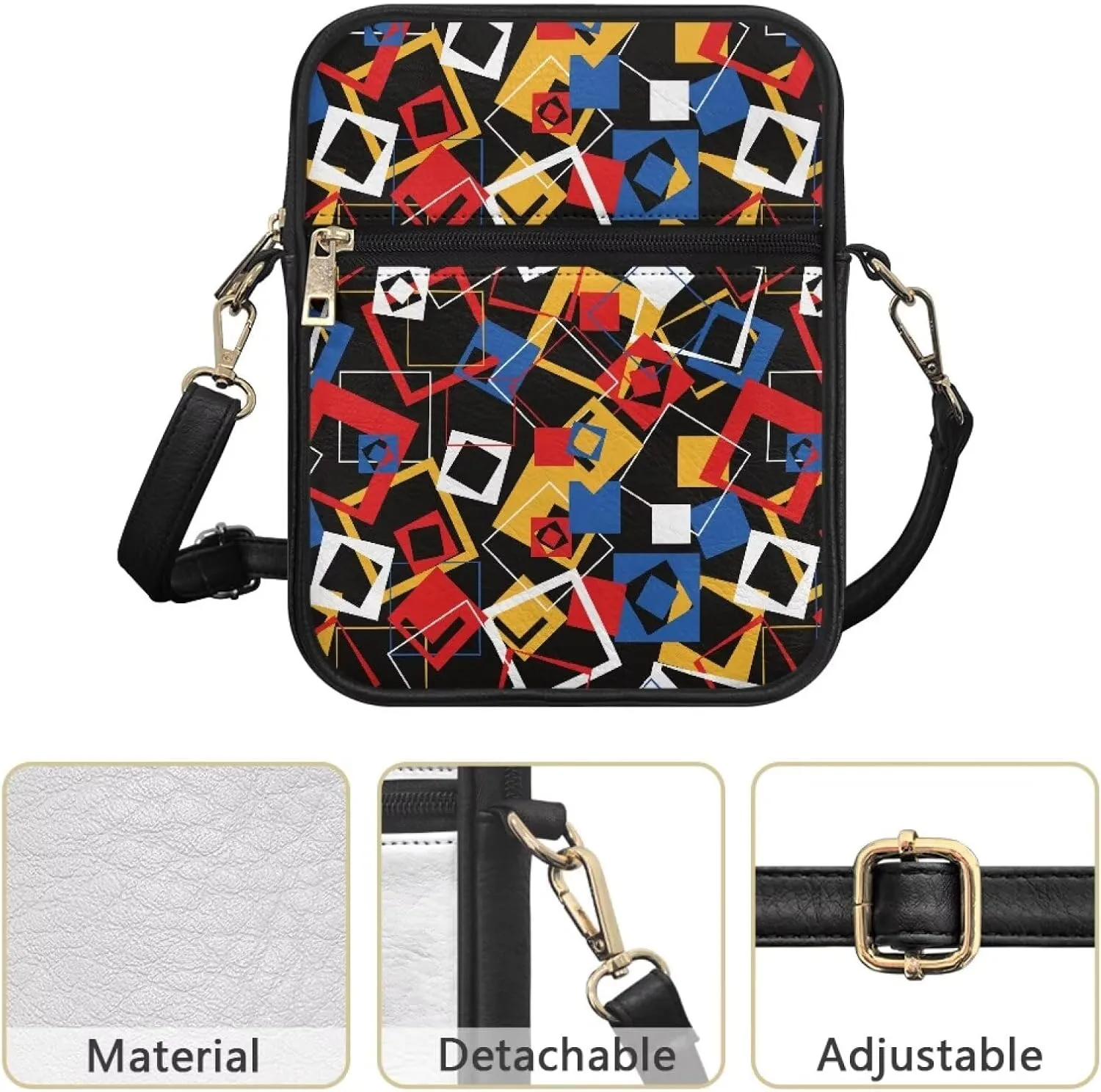 Small Messenger Bag with Adjustable Strap for Women Travel Hiking