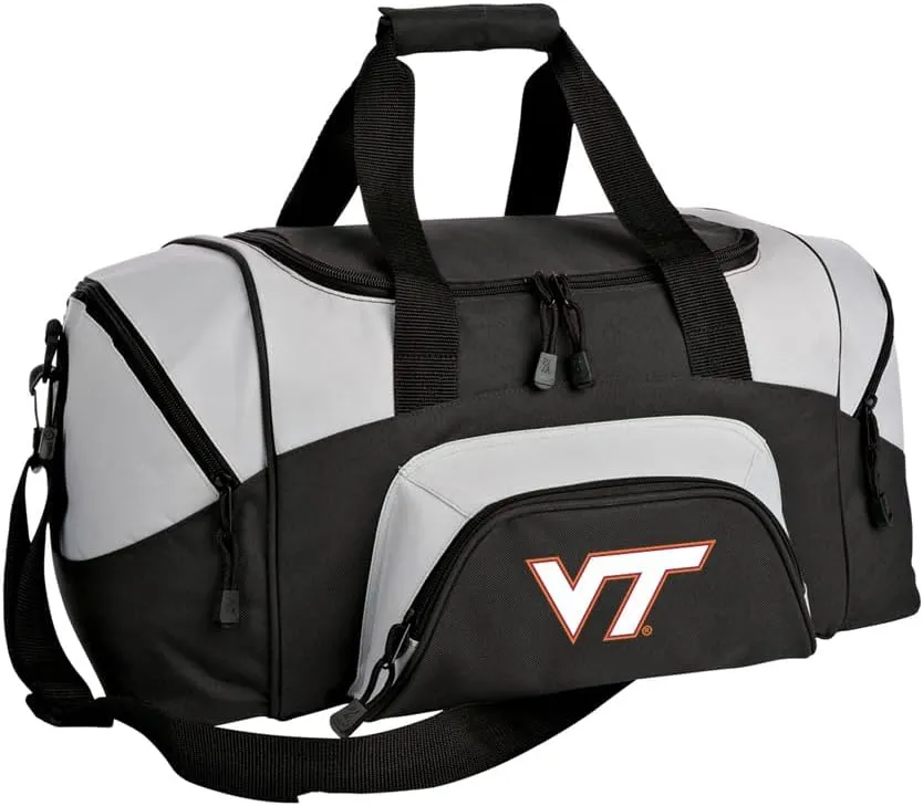 SMALL Virginia Tech Duffel Bag Virginia Tech Hokies Gym Bags or Suitcase