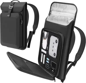 Smatree Waterproof Carrying Backpack for DJI Mini 2/1, Hard Shell Travel Bag for DJI Mini Drone Accessories and Gopro 13/12/11/10/9/8/7/6/5(Only Backpack)