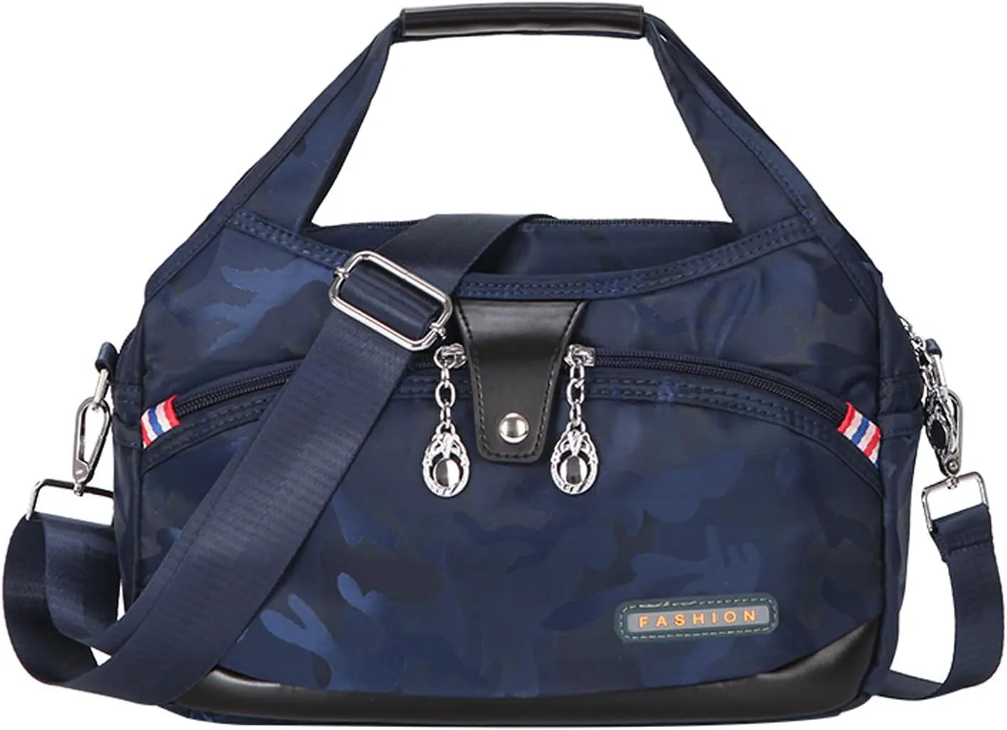 Soft Side Lightweight Underseat Tote Bag, Multi Pocket Underseat Bags for Women & Men Waterproof Anti-Theft Camo Tote Handbag Crossbody for Travel