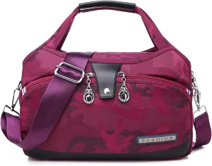 Soft Side Lightweight Underseat Tote Bag, Multi Pocket Underseat Bags for Women & Men Waterproof Anti-Theft Camo Tote Handbag Crossbody for Travel