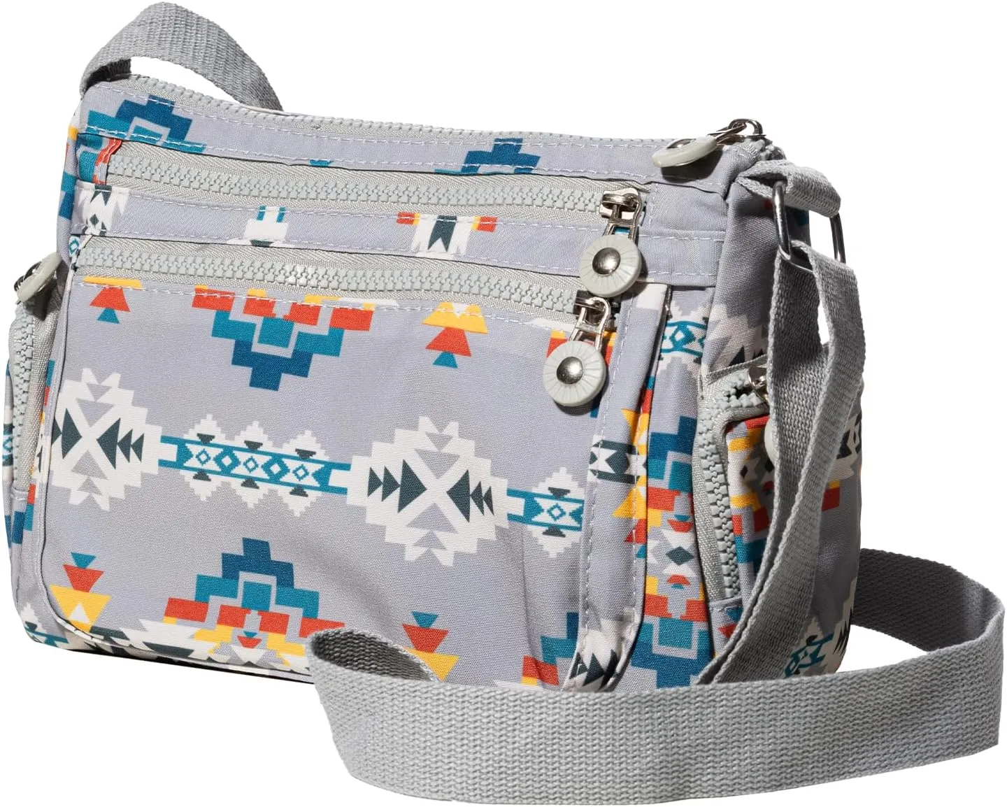 Southwest Shoulder Crossbody Bag for Women, Aztec Satchel&Purse with Multi Zipper Pocket and Adjustable Strap