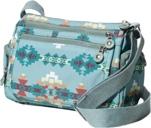 Southwest Shoulder Crossbody Bag for Women, Aztec Satchel&Purse with Multi Zipper Pocket and Adjustable Strap