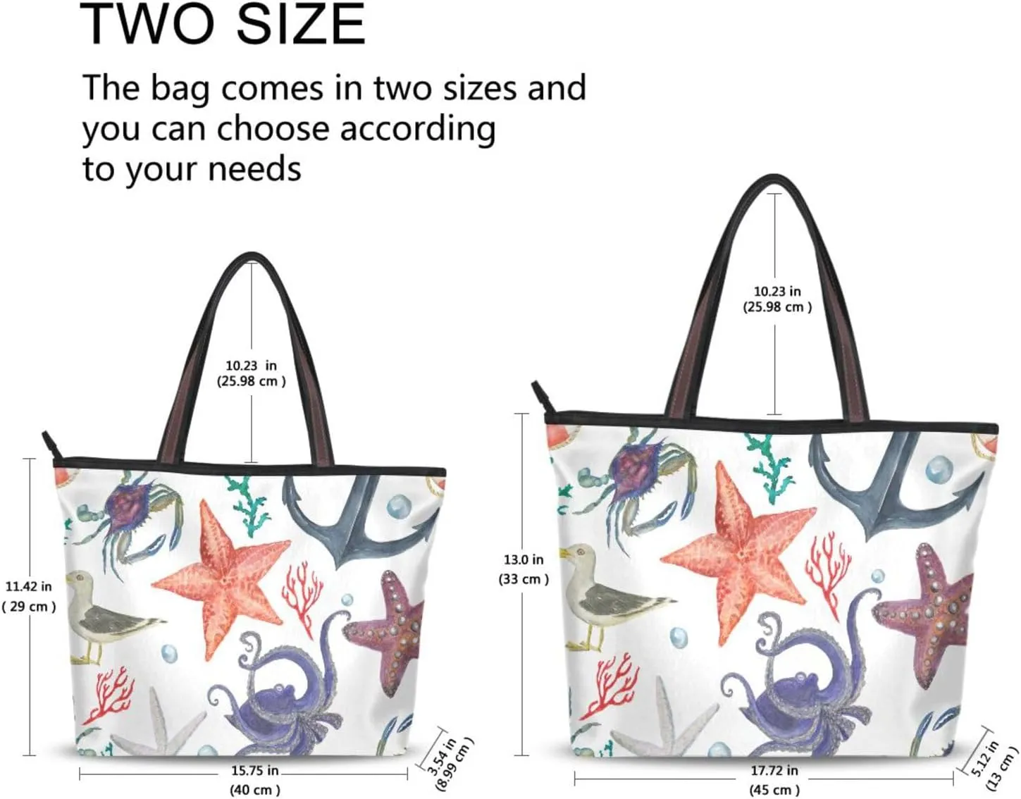 Spacious Ladies Work Bag Organizer Zippered Tote Water-Resistant Shoulder Handbag for Office & Travel