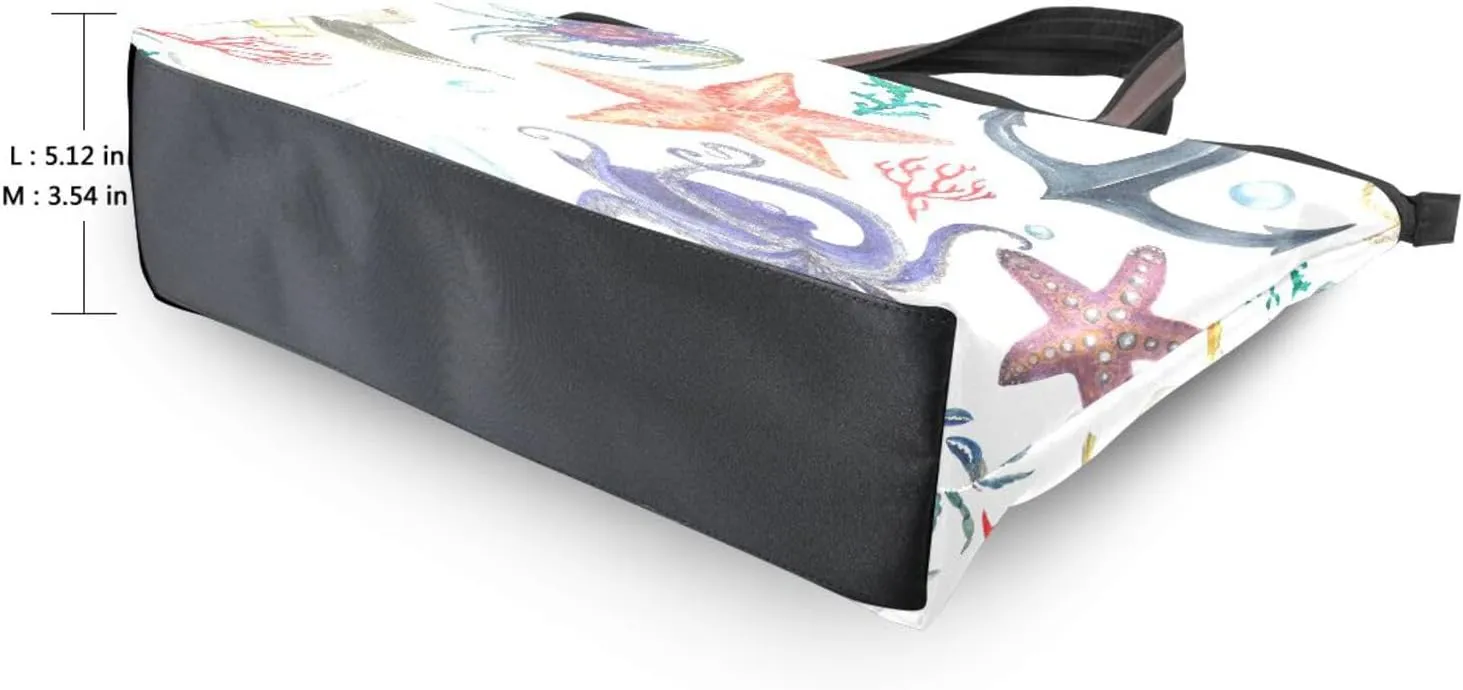 Spacious Ladies Work Bag Organizer Zippered Tote Water-Resistant Shoulder Handbag for Office & Travel