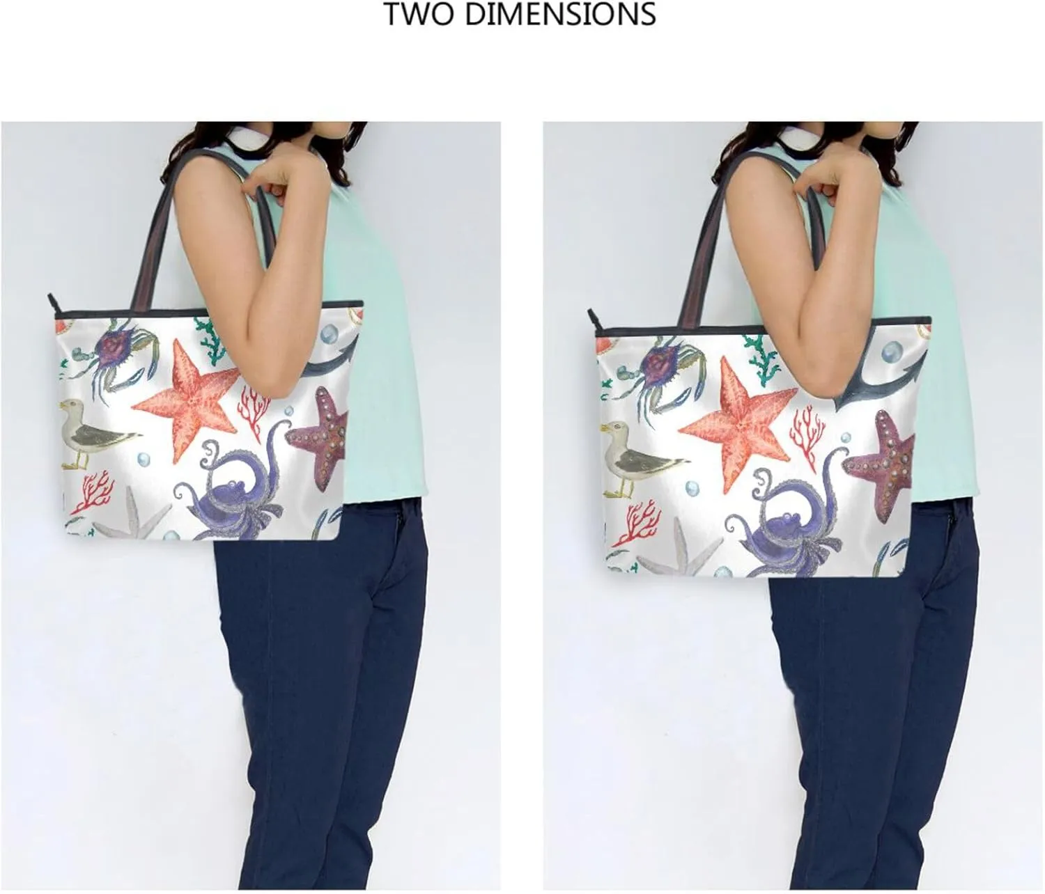 Spacious Ladies Work Bag Organizer Zippered Tote Water-Resistant Shoulder Handbag for Office & Travel