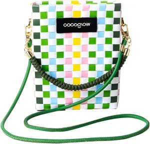 Square Cross-Body Handbag,Vintage Women's Hand-Woven Basket Bag, With Detachable Shoulder Strap and Hand Strap