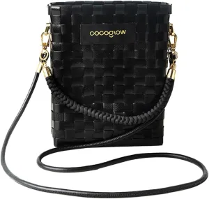 Square Cross-Body Handbag,Vintage Women's Hand-Woven Basket Bag, With Detachable Shoulder Strap and Hand Strap