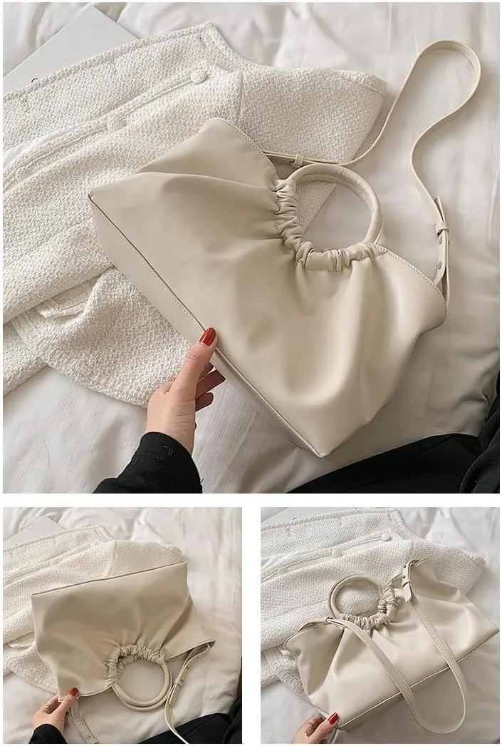 Squeeze Top Handle Bags Crossbody Purses Women 2025 Trendy Designer Handbag Small Tote Bag