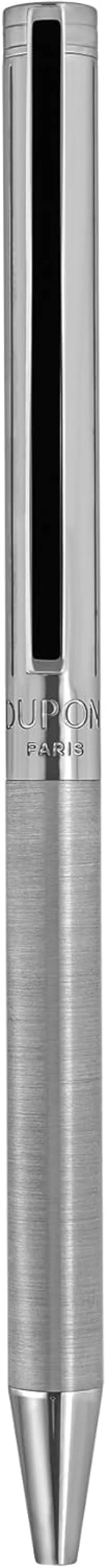 S.T. Dupont Classique Ballpoint Pen, Palladium Finish, Diagonal Lines Pattern, 045079N