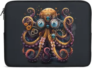 Steampunk Octopus Mechanical Laptop Sleeve 13/15 Inch Briefcase Cover Shockproof Protective Case Handbags Portable Laptop Bag