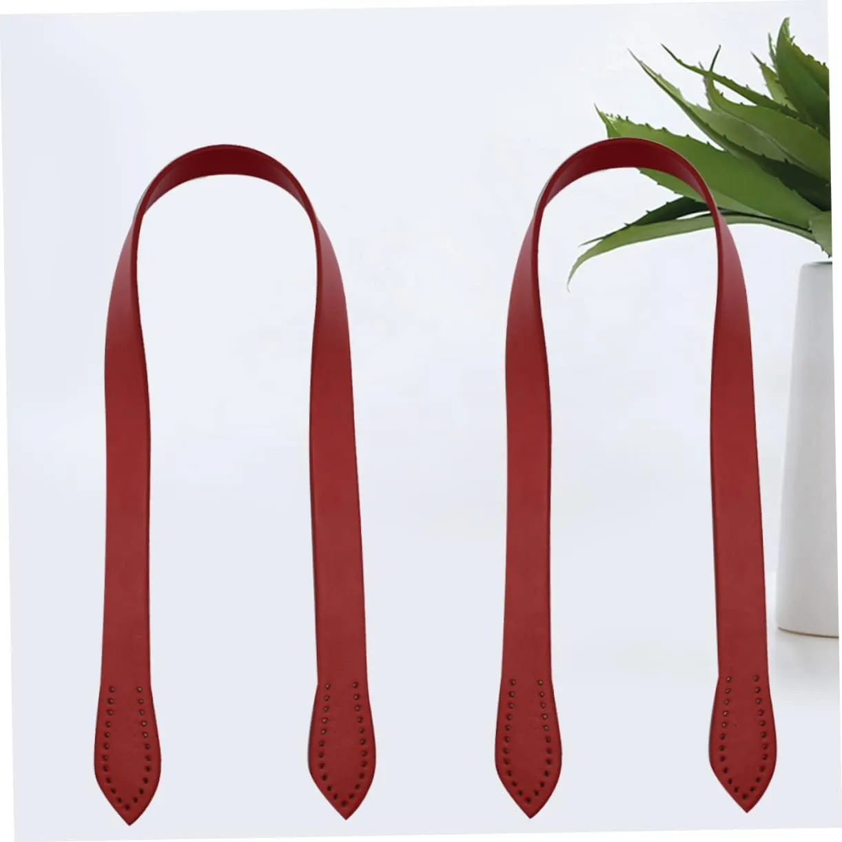 STOBOK Sets Elegant Tote Bag Strap Bag Handle for Women Leather Replacing Strap Wrist for Red Simulated Leather Pcs