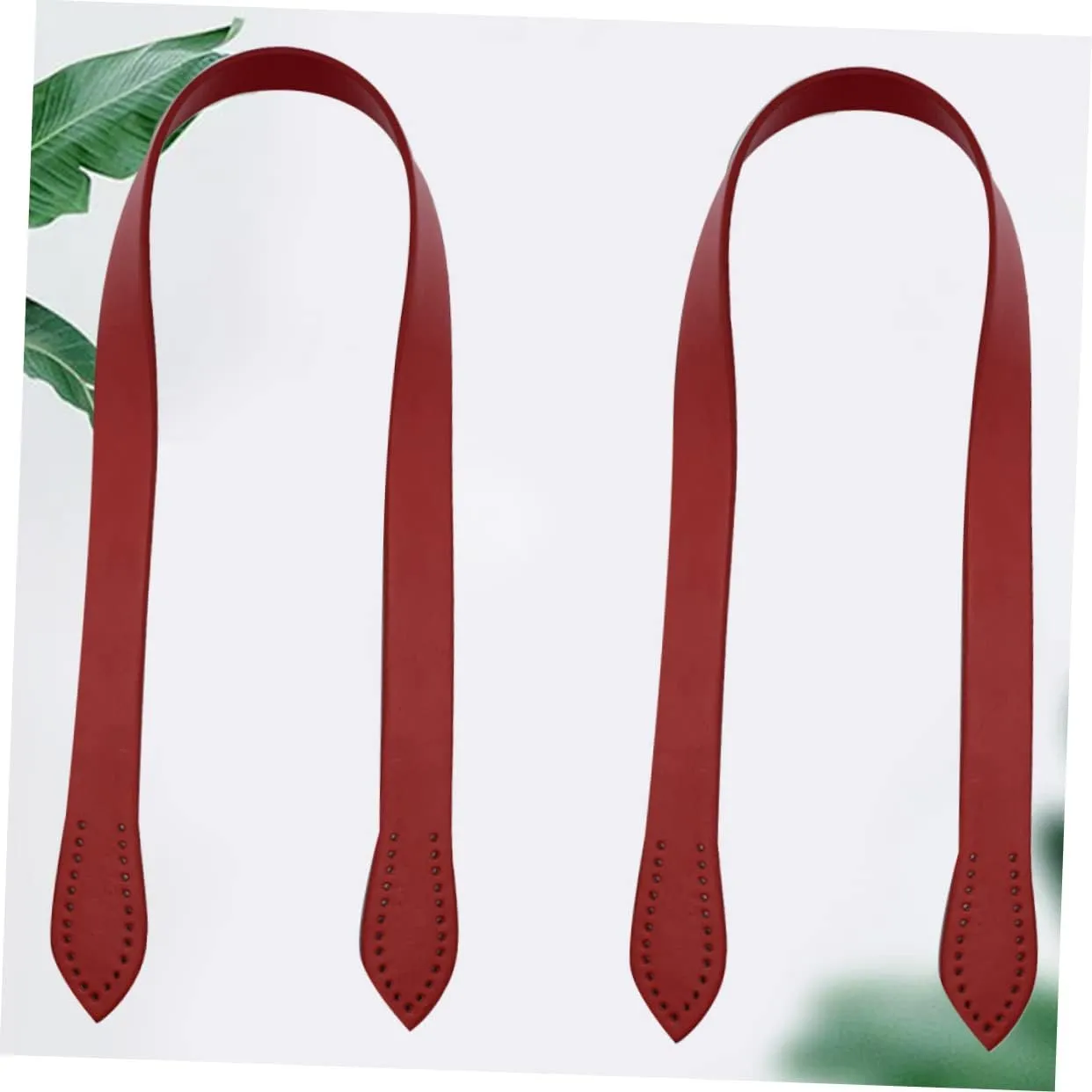 STOBOK Sets Elegant Tote Bag Strap Bag Handle for Women Leather Replacing Strap Wrist for Red Simulated Leather Pcs