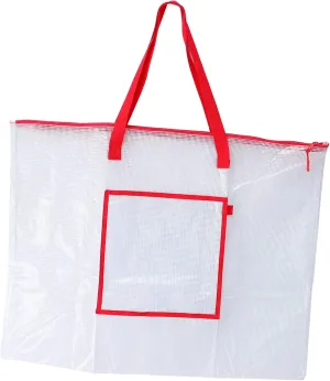 Storage Bag for Posters and Art Supplies Heavy Duty Zippered Organizer for Teachers Students and Artists for Bulletin Boards and Classroom Projects