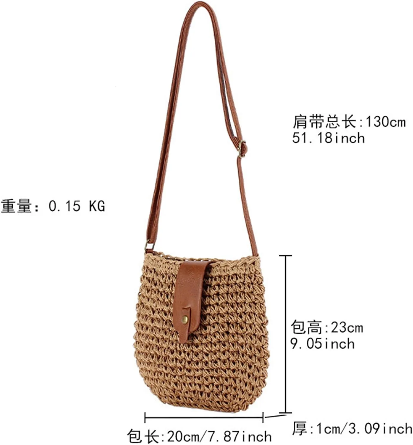 Straw Beach Bag Woven Purse Small Summer Beach Bags Cute Womens Handbag Shoulder Purse Straw Clutch Purses