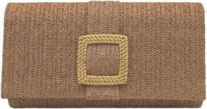 Straw Evening Purses for Women Summer Boho Clutch Bag Woven Straw Envelope Handbag for Party Beach 2025