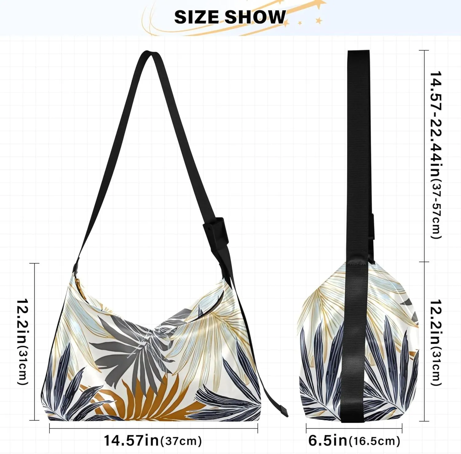 Striped Flower Pink Rose Leather Hobo Purses for Women Women's Large Purse Aesthetic Leaf Print Simple Shoulder Bag