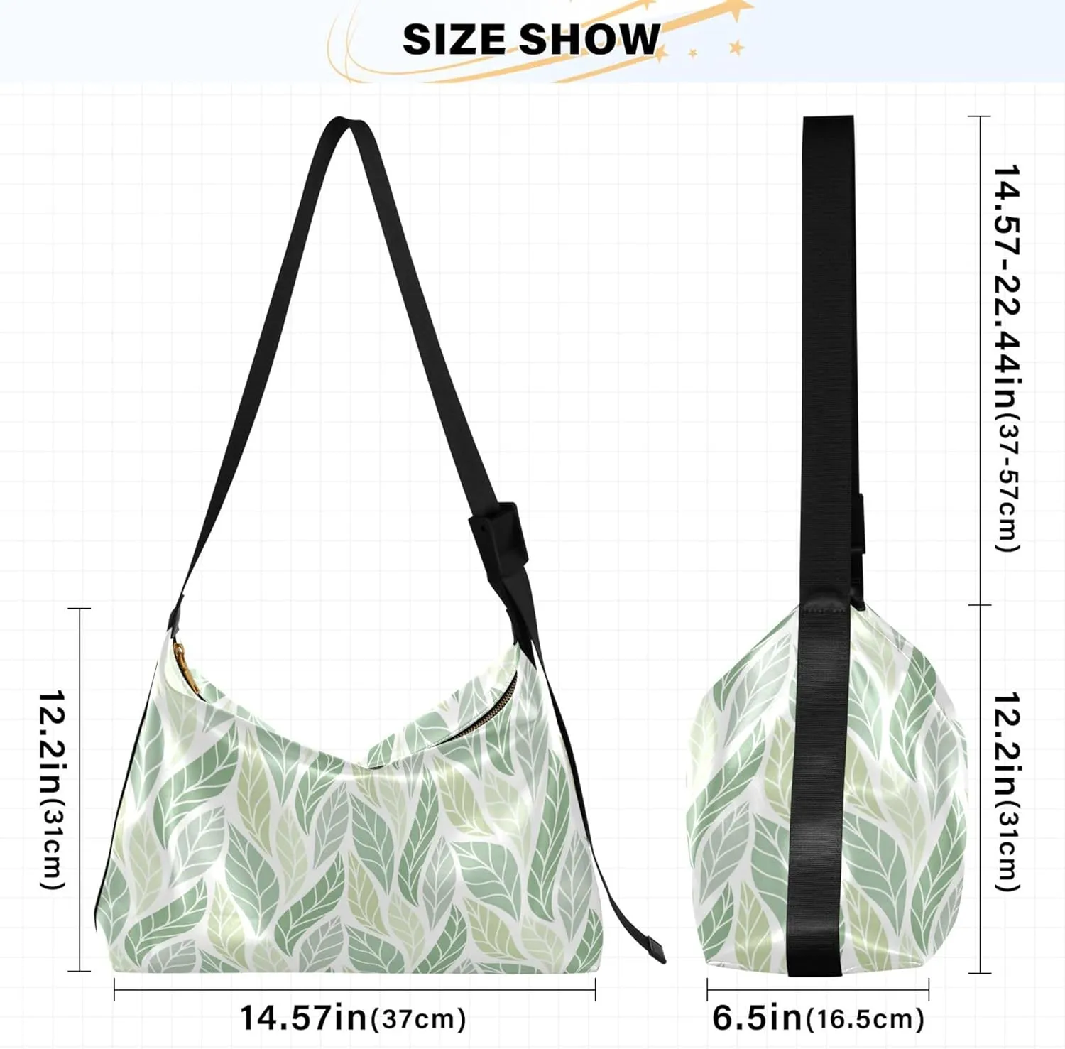 Striped Flower Pink Rose Leather Hobo Purses for Women Women's Large Purse Aesthetic Leaf Print Simple Shoulder Bag