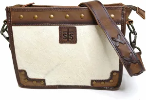 STS Ranchwear Women's Cowhide Mae Durable Leather Casual Crossbody Bag with Adjustable & Removable Strap