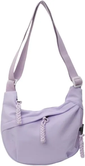 Stylish Canvas Shoulder Bag for University Life Large Interior Multiple Pockets Crossbody Bag with Adjustable Strap