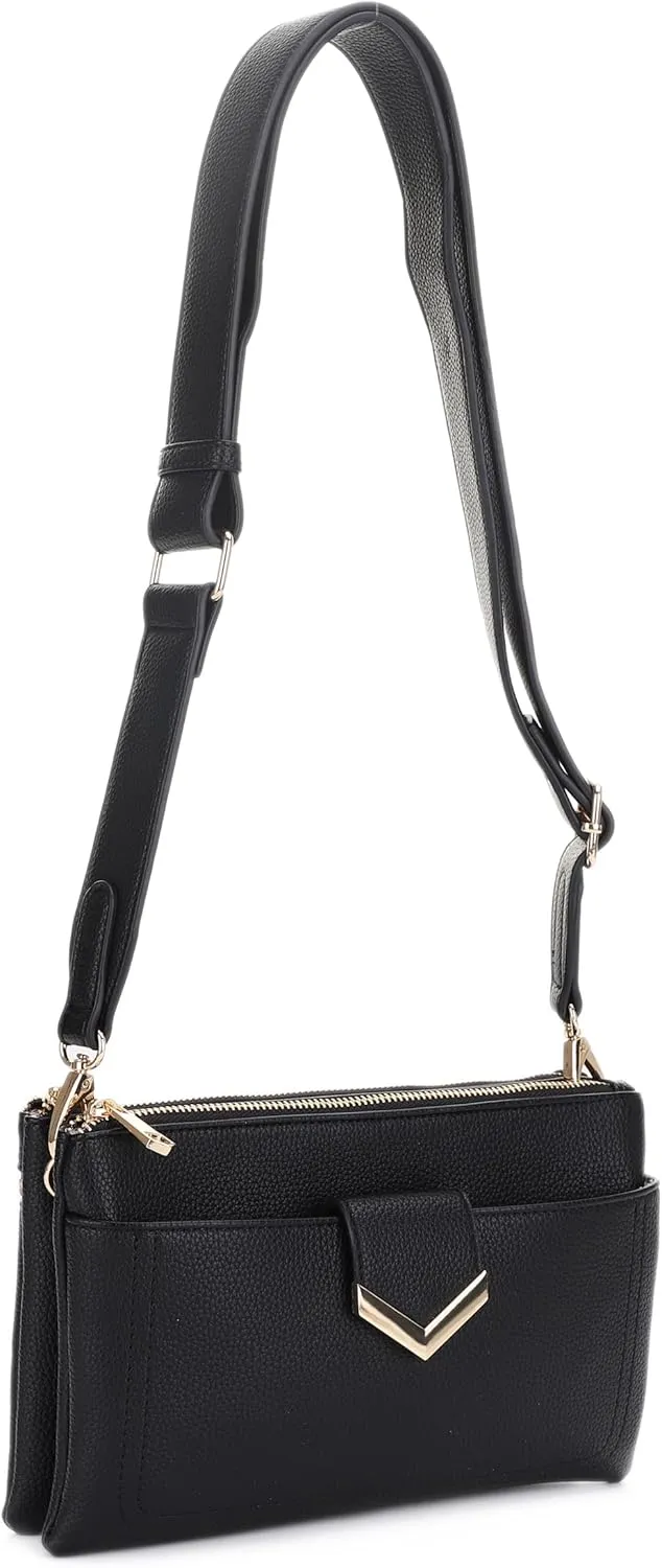 Stylish Multi-Compartment Crossbody Bag – Perfect for Travel, Work, Daily Use, with Adjustable Strap & Secure Storage