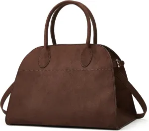 Suede Large Tote Bag for Women Leather Bag Retro Purses Crossbody Bag Trendy Handbag Work Bag 2024