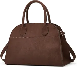 Suede Large Tote Bag for Women Leather Bag Retro Purses Crossbody Bag Trendy Handbag Work Bag 2024