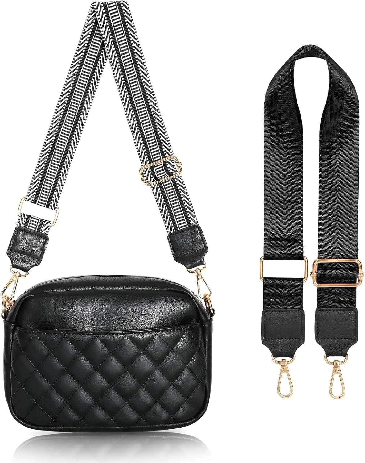 SUOSDEY Crossbody Bags for Women, Leather Shoulder Purse and Handbags with Adjustable Strap
