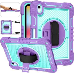 Tablet Protective Case Cover Compatible with iPad 11th Gen A16 11 Inch 2025,Heavy Duty Rugged Case Shockproof Protective Case Kickstand Case for 11th Generation (A16) 11-inch 2025(Purple)