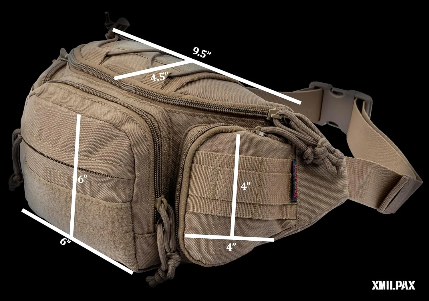 Tactical Waist Bag | Durable Fanny Pack & Crossbody Sling Pack for Outdoor Adventures, Everyday Carry, Hiking, Camping, Travel
