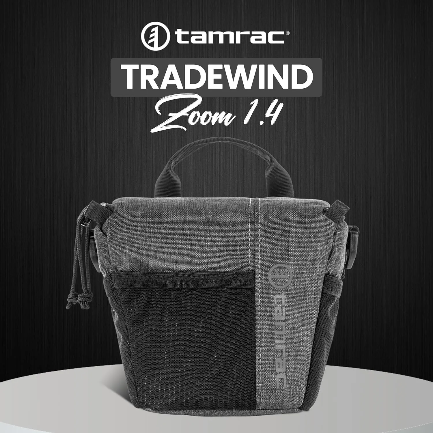Tamrac Tradewind Zoom 1.4 Camera Bag for Photographers, Camera Case for Photography Accessories, Compact Camera Shoulder Bag for DSLR and Mirrorless Cameras, Crossbody Camera Bag – Dark Grey