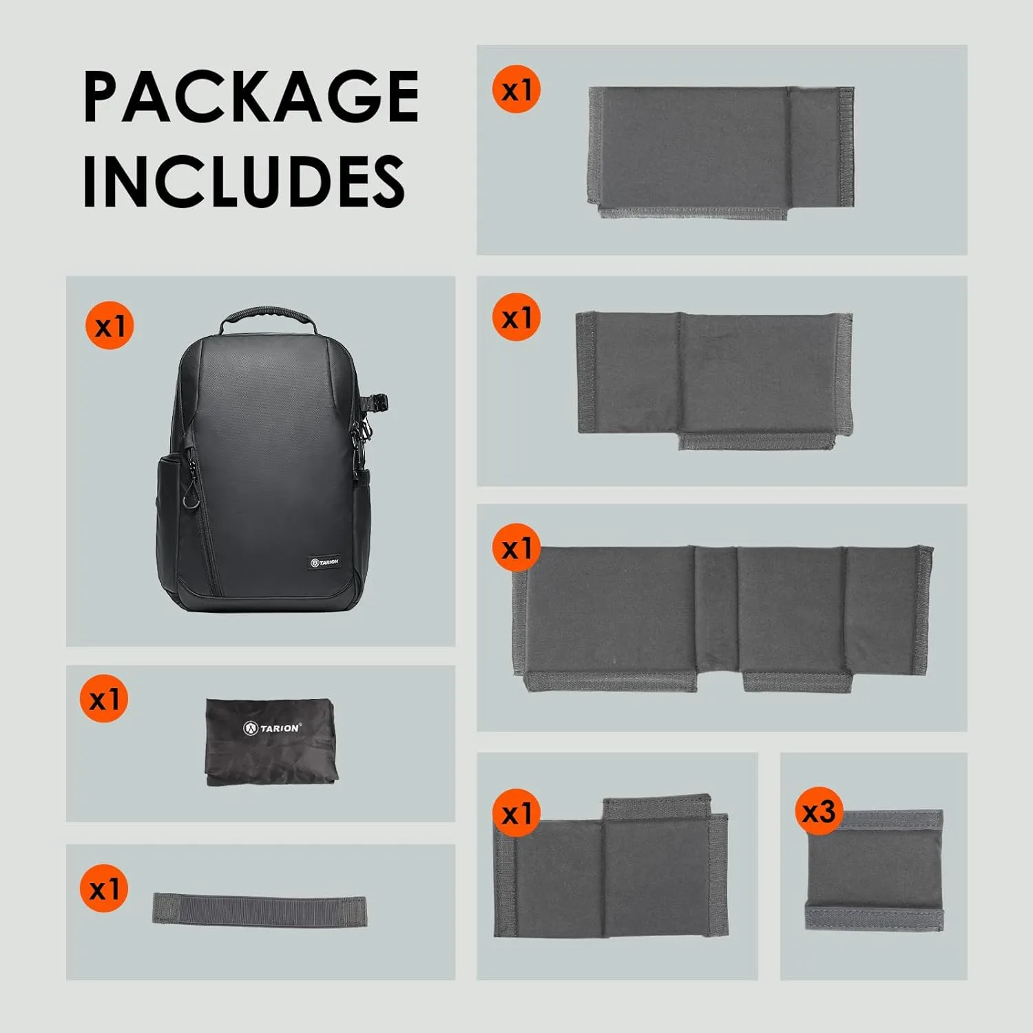 TARION Small Camera Backpack Bag Waterproof - Photography Backpack Slim Camera Bag with Laptop Compartment Raincover Large Capacity for Photographer DSLR SLR Mirrorless Camera Lens Tripod Black TR-L