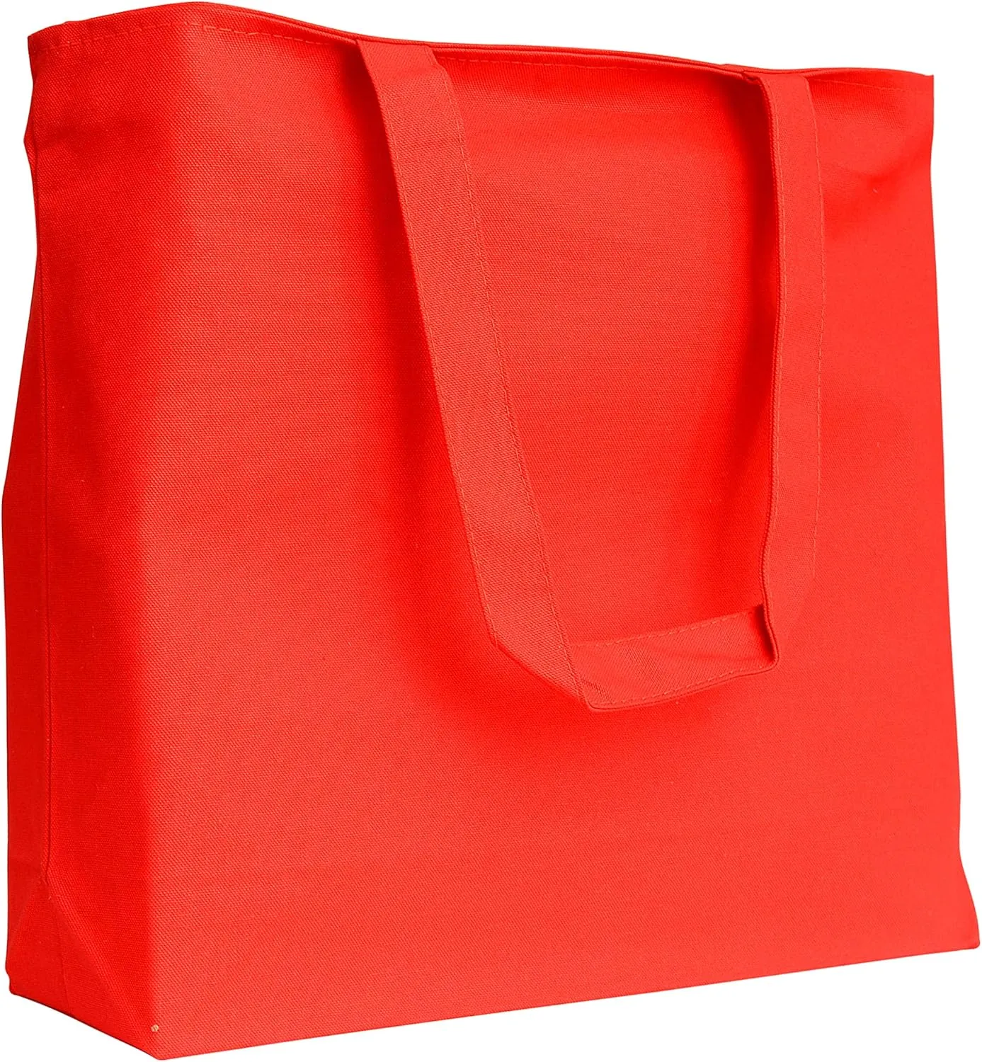 TBF Heavy Canvas Large Tote Bag with Zippered Closure for Beach, Grocery Shopping, Travel Bags