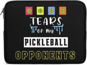 Tears of My Pickleball Opponents Laptop Sleeve 13/15 Inch Durable Briefcase Cover Shockproof Protective Case Handbags Portable Laptop Bag