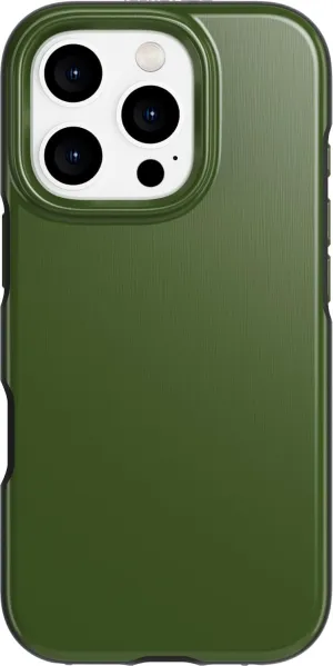 Tech21 EvoDusk for iPhone 16 Pro Compatible with MagSafe - Impact Protection Case 15x Military Standard Tested - in Green/Black