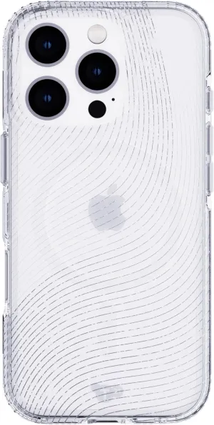 Tech21 EvoSparkle for iPhone 16 Pro Compatible with MagSafe - Impact Protection Case - in Zen Clear