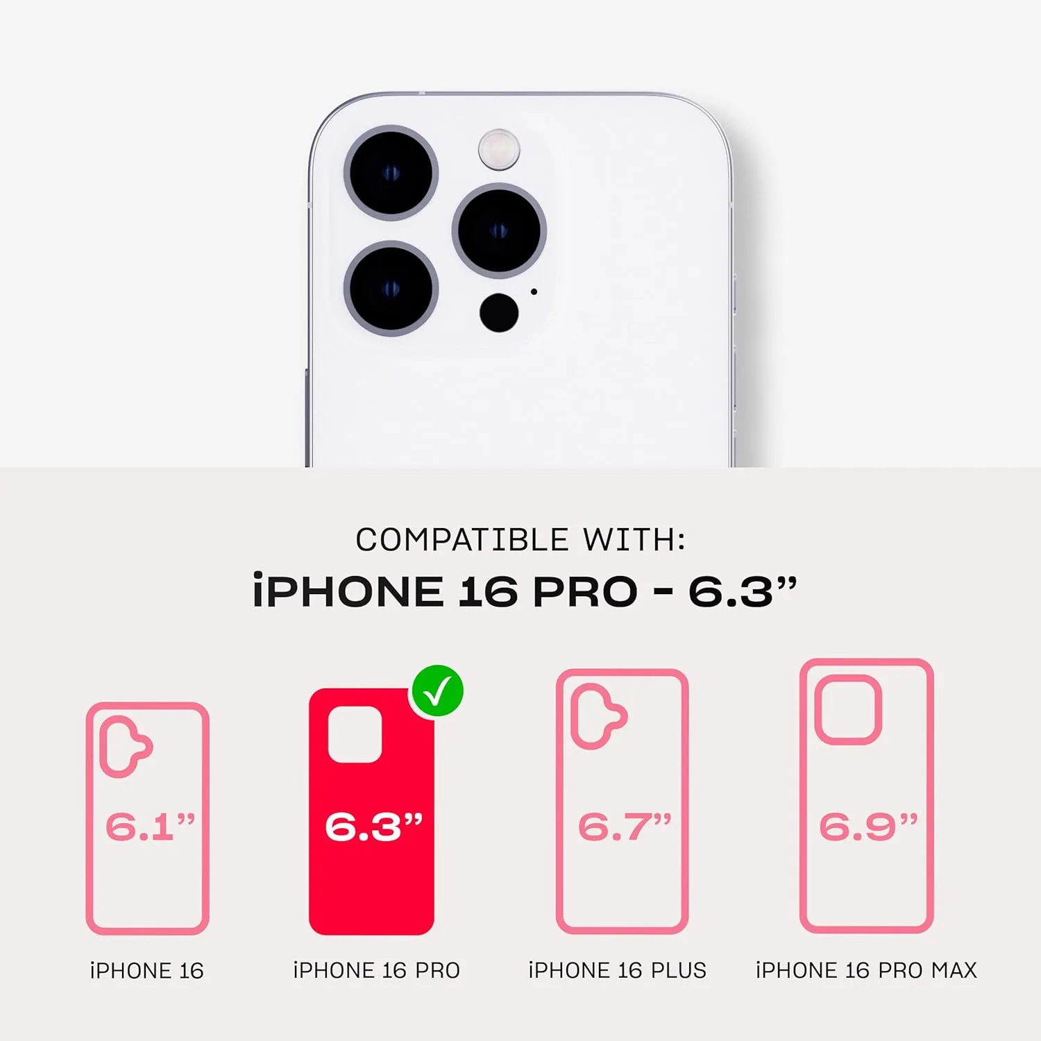 Tech21 EvoSparkle for iPhone 16 Pro Compatible with MagSafe - Impact Protection Case - in Zen Clear