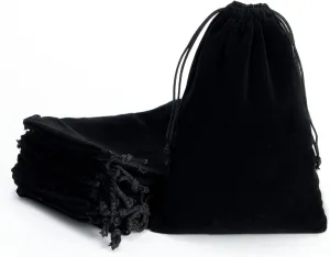 Tendwarm 20 Pcs 8x12 Inches Velvet Drawstring Bags Jewelry Pouches Candy Bags Christmas Wedding Favors