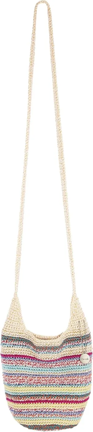 The Sak 121 Small Crossbody in Crochet, Single Crochet Strap, Eden Stripe