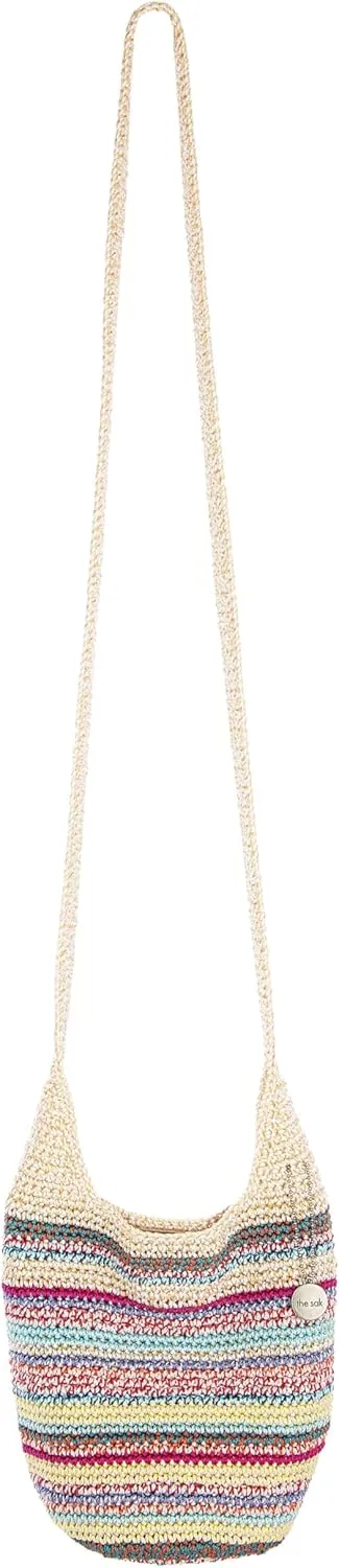 The Sak 121 Small Crossbody in Crochet, Single Crochet Strap, Eden Stripe