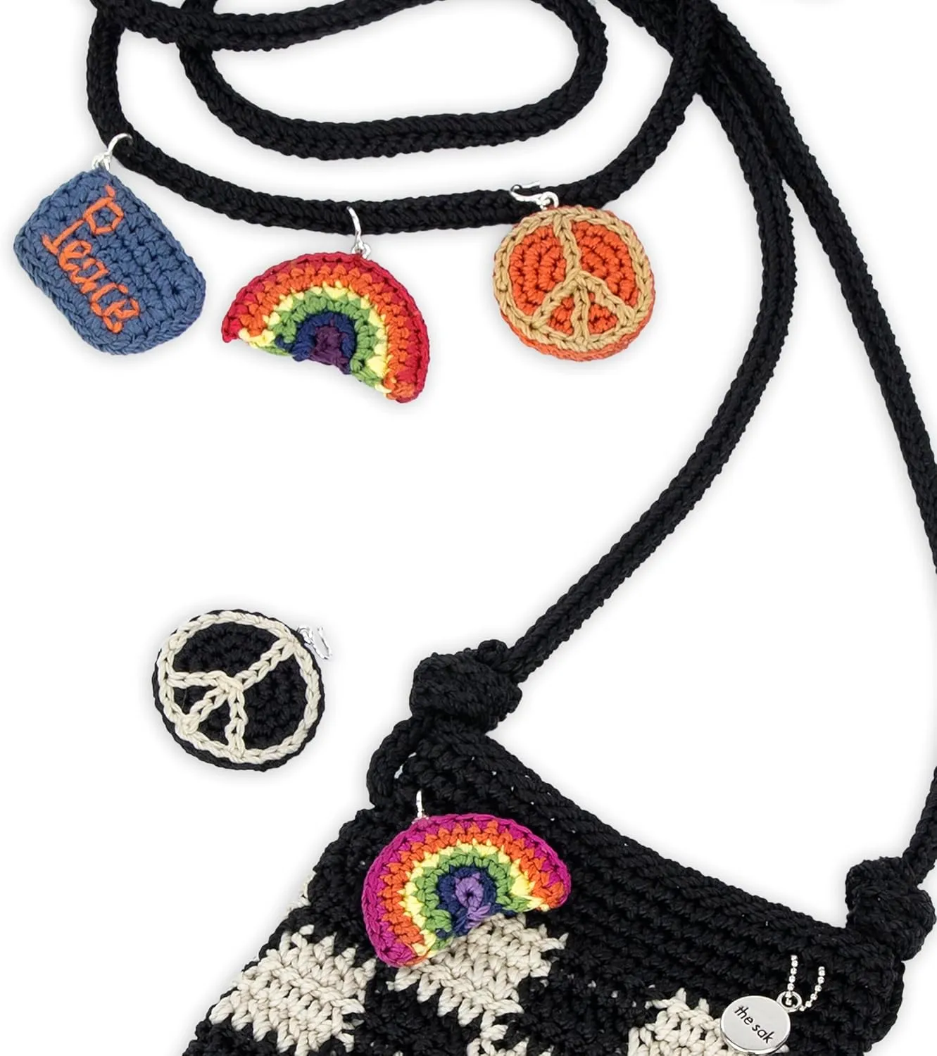The Sak Josie Mini Crossbody in Crochet with Adjustable Strap